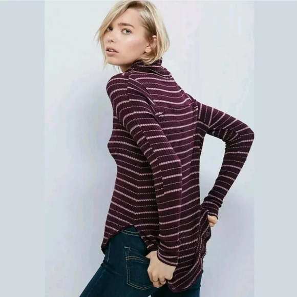 Free People Drippy Kristina Thermal Turtleneck Top - Picture 2 of 8